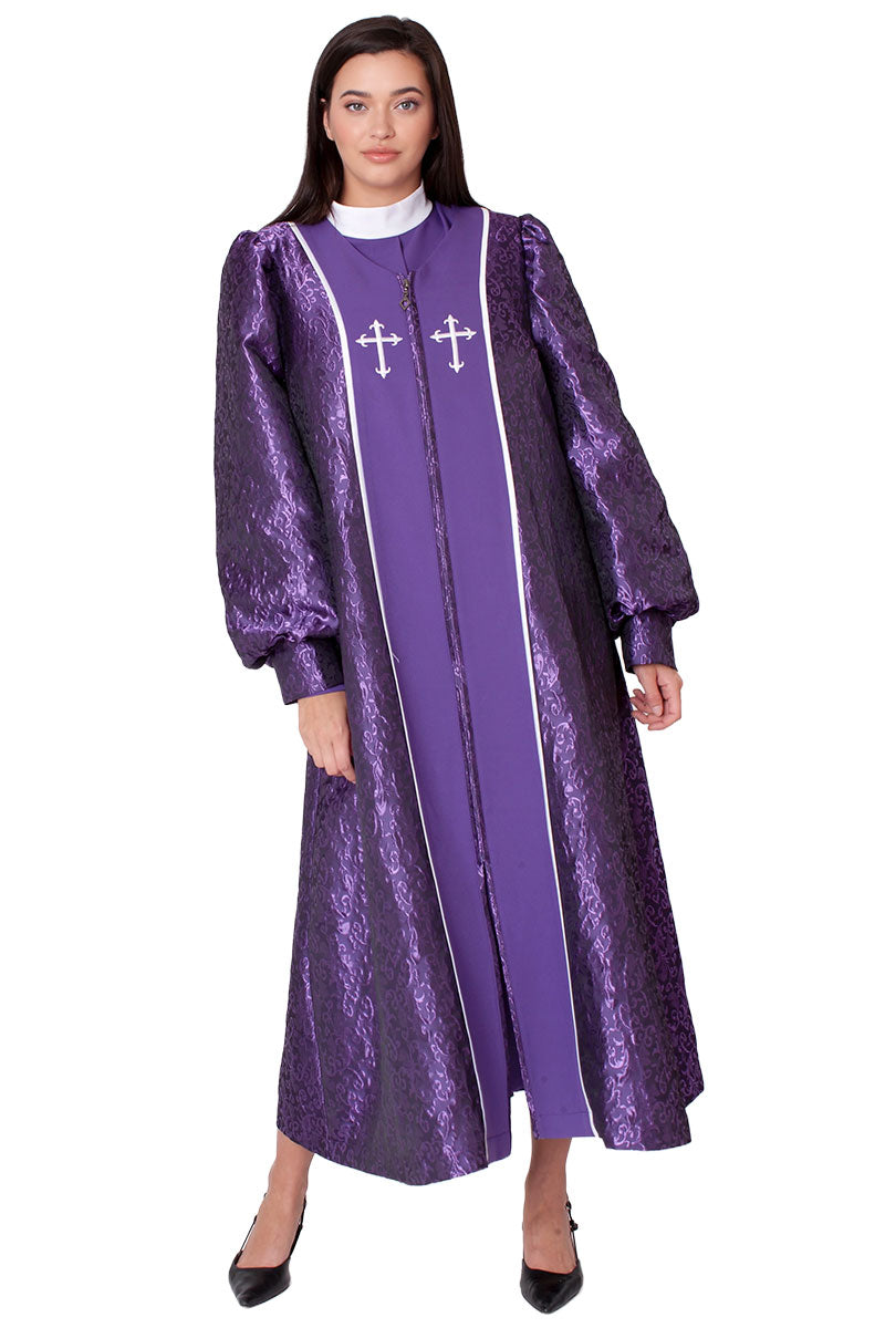 Tally Taylor Church Robe 41071-Purple/Multi