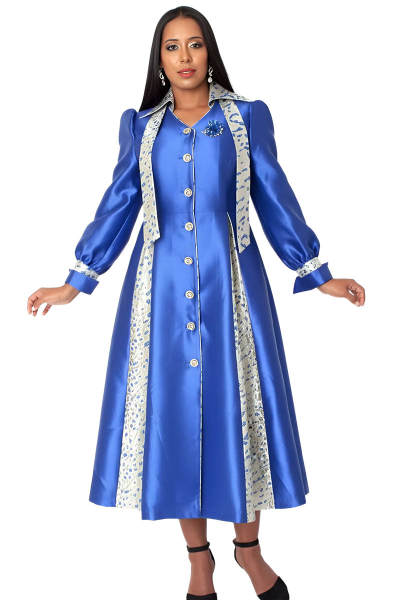 Guru Royal Robe Shop Tally Taylor Robe 41098-Royal - Elegant Clergy Robes for Formal ...