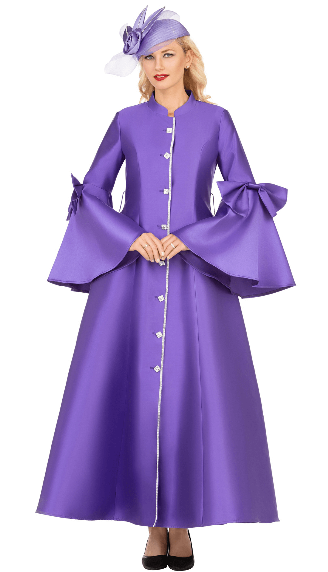 Women Church Robe By Giovanna DP2443C-Purple