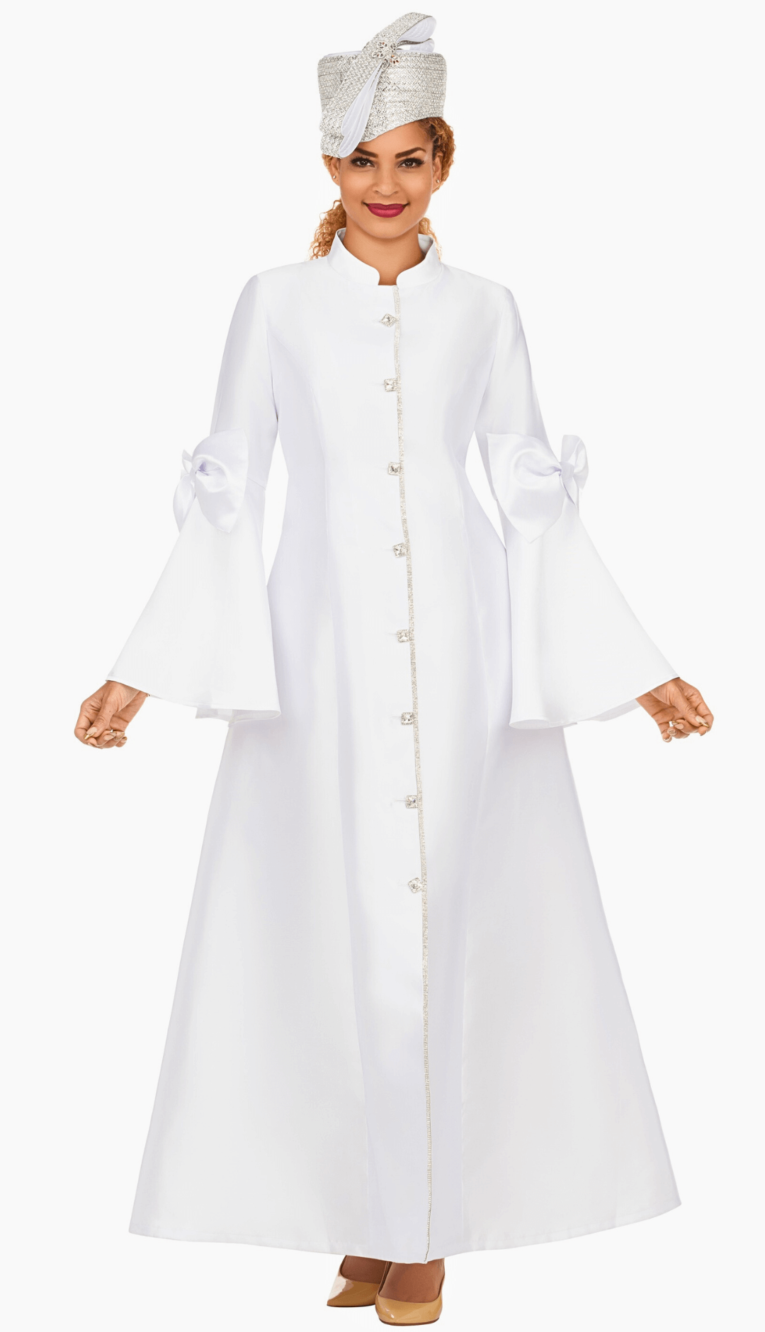 Women Church Robe By Giovanna DP2443-White