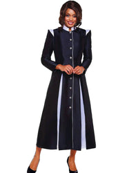 Women Church Robe RR9131-Black/White