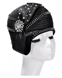 Giovanna Church Hat HR22107-Black - Church Suits For Less