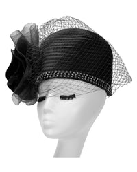 Giovanna Church Hat HR22116-Black - Church Suits For Less