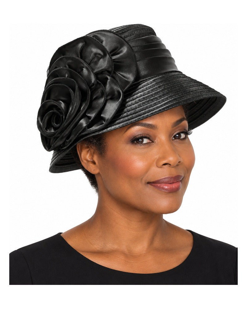 Giovanna Hat HR935-Black on a woman