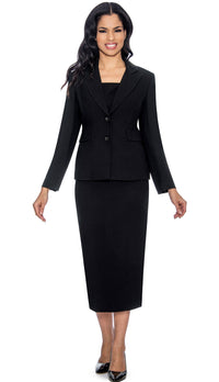 Giovanna Usher Suit S0710-Black - Church Suits For Less