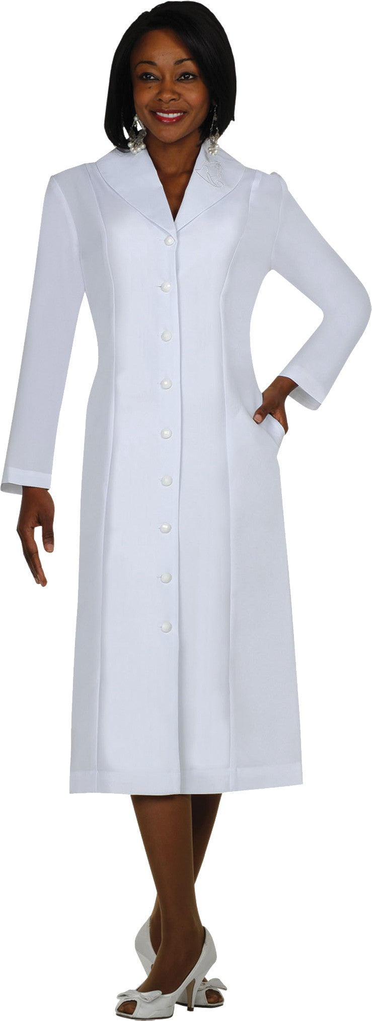 GMI Usher Suit-11674C-White - Church Suits For Less