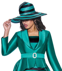 GMI Church Hat 9312-Emerald - Church Suits For Less